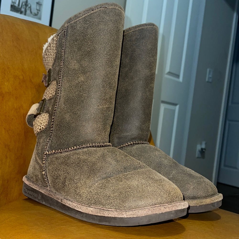 Bearpaw Womens Boshie Flat Heel Winter Boots size 10